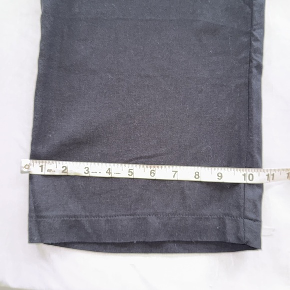 Monteau Black Strapless Jumpsuit Belted Linen Blend Wide-Leg Palazzo Style Sz M - Picture 7 of 13